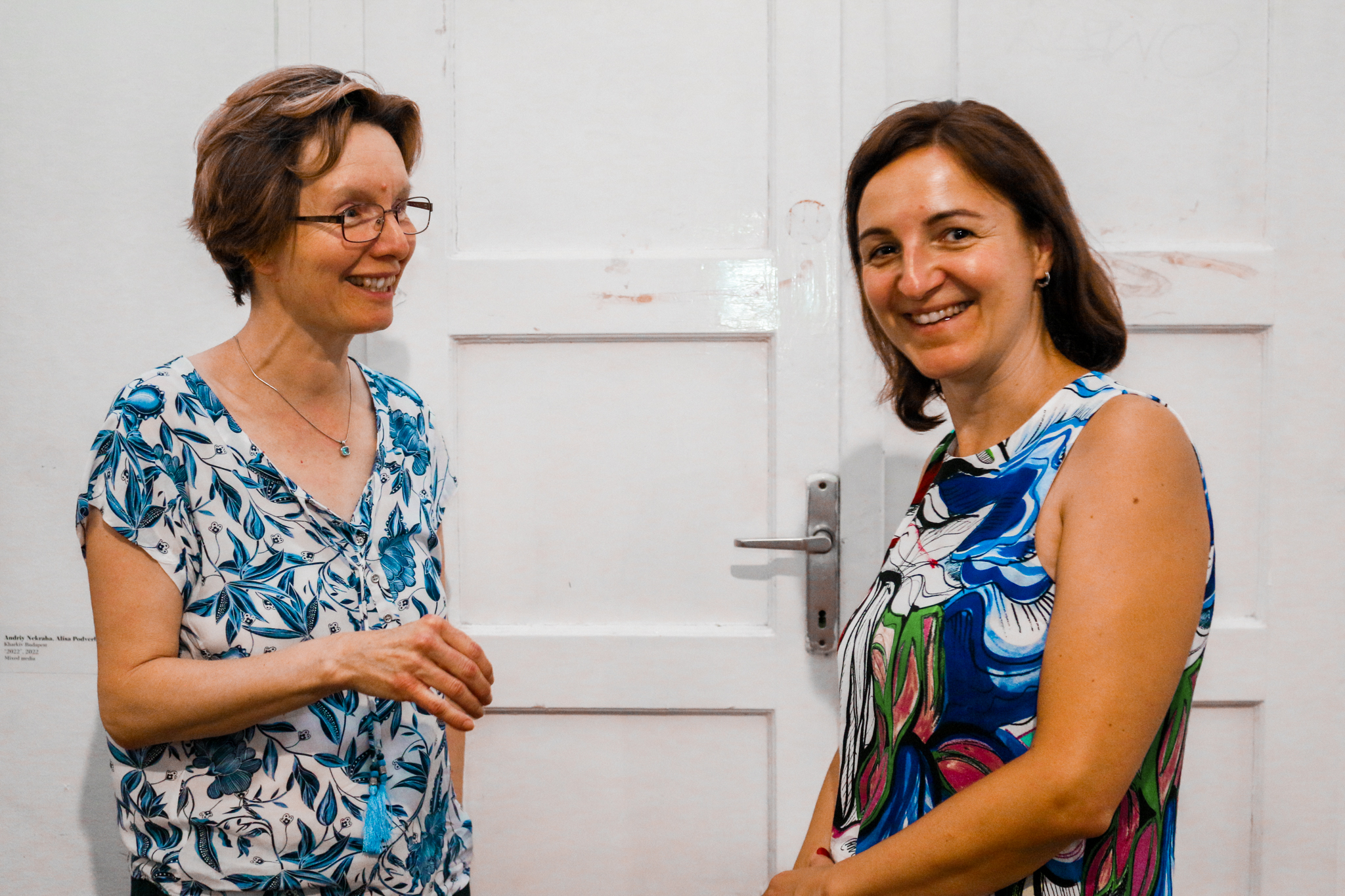 From left, translator Anna Bentley, writer Timea Penzes