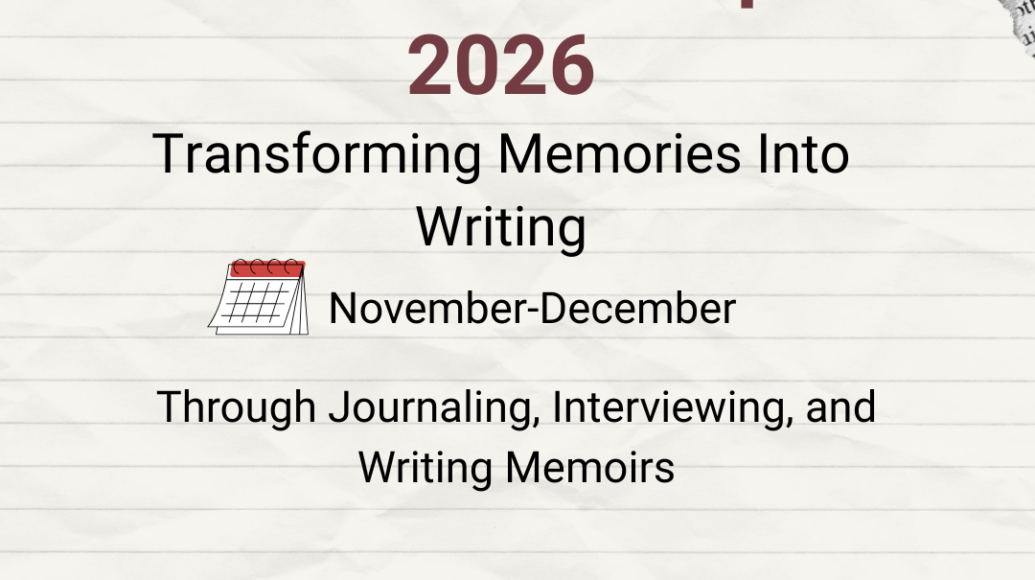 Panel Workshops 2026: Transforming Memories Into Writing